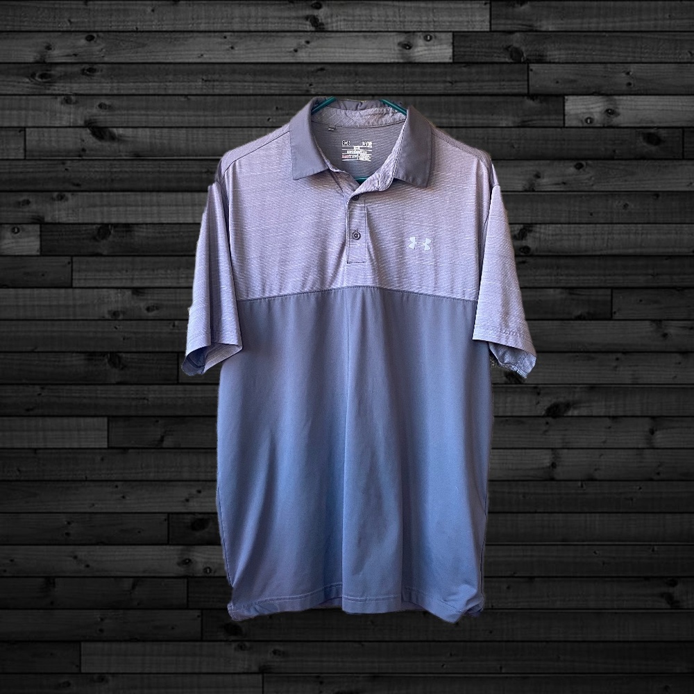 UNDER ARMOUR Mens Golf Polo Sz L
